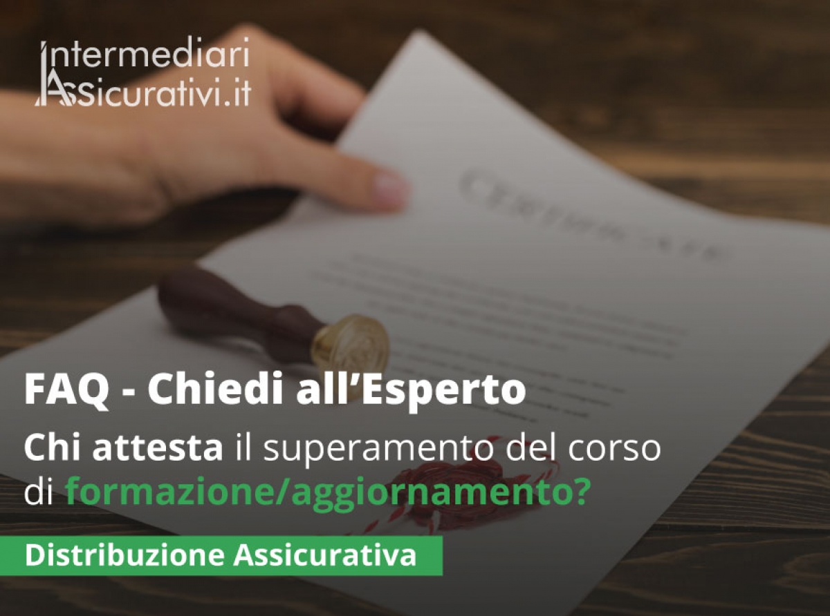 Chi attesta il superamento del corso di formazione/aggiornamento?